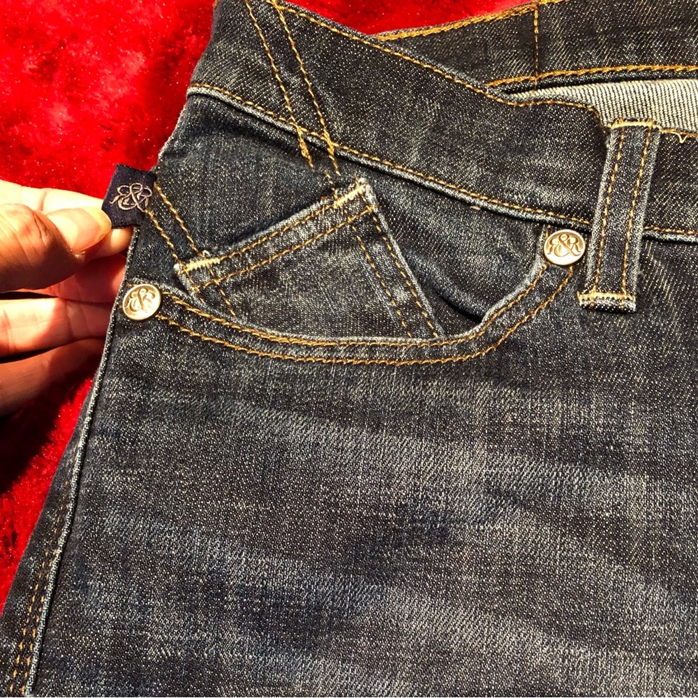 Rock & Republic Kasandra Bootcut Dark Denim Jeans Stretch Chic Edgy (Size 6L) - Picture 9 of 14